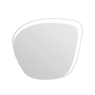 Lustro łazienkowe LED 70x80 cm nieregularne podświetlane ANTI-FOG