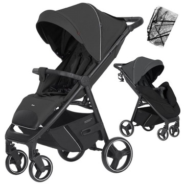 Carrello BRAVO 2024 - wózek spacerowy do 22kg z wysokim oparciem + folia