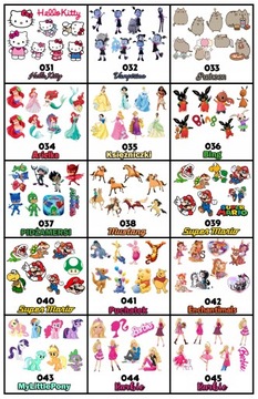 TATUŻE ZMYWALNE DLA DZIECI TYMCZASOWE WZORY Z GIER - 8 EL. / 150 WZORÓW