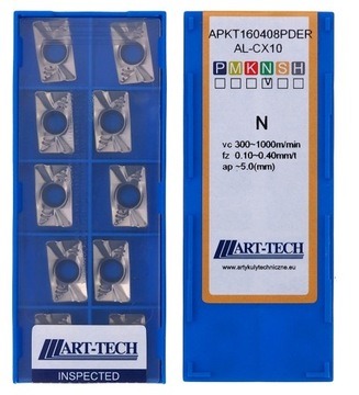 Płytki APKT APMT 160408 PDER ALUMINIUM AL-CX10