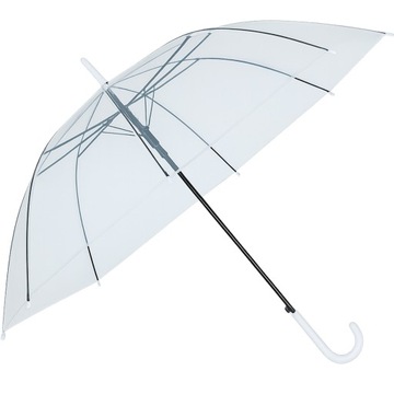 PARASOL PRZEZROCZYSTY PARASOLKA PRZEZROCZYSTA TRANSPARENTNA NA ŚLUB WESELE