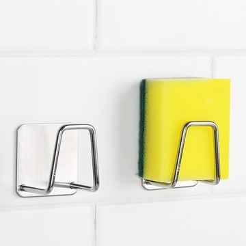 ДЕРЖАТЕЛЬ ДЛЯ ГУБКИ Сталь НЕРЖАВЕЮЩАЯ РАКОВИНА Самоклеящаяся