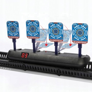 ЭЛЕКТРИЧЕСКИЙ РАЗДВИЖНЫЙ БОЕВОЙ ЩИТ ДЛЯ ЦЕЛЕЙ NERF 4