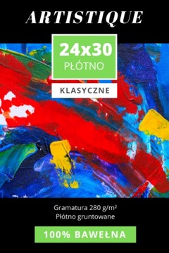 9 szt Płótno do malowania 24x30 cm podobrazie
