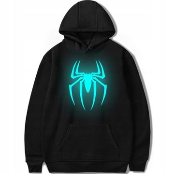 BLUZA SPIDERMAN ŚWIECĄCA W CIEMNOŚCI ROZMIARY