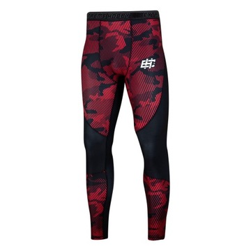 Legginsy męskie na rower HAVOC CZERWONE L EXTREME HOBBY