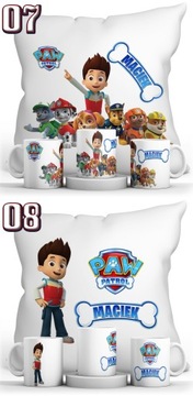 КРУЖКА PAW PATROL + ПОДУШКА + НАБОР ИМЕНИ