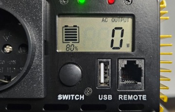 ПРЕОБРАЗОВАТЕЛЬ НАПРЯЖЕНИЯ SINUS PLUS 4000 12В/230В 2000/4000Вт ЖК+USB+ДИСТАНЦИОННЫЙ