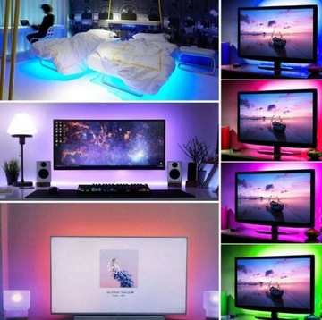 WODOODPORNA TAŚMA LED RGB 5M + PILOT ZASILACZ IP67