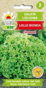 Sałata liściowa Lollo Bionda Wczesna Nasiona 1g
