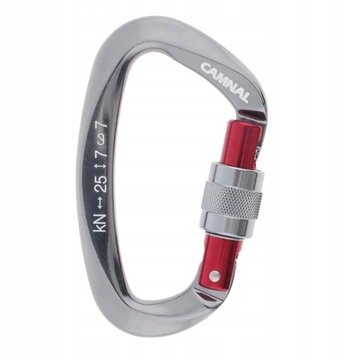 2 комплекта навинчивающихся карабинов с фиксатором 25 кН