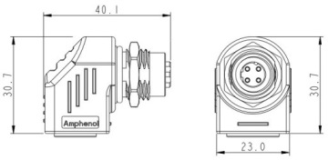 УГЛОВОЙ ПЕРЕХОД M12D-G/RJ45-G