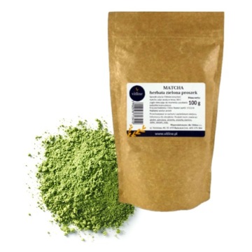 MATCHA 100g HERBATA ZIELONA PREMIUM SPROSZKOWANA