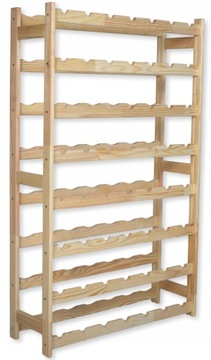 ДЕРЕВЯННАЯ ПОЛКА ДЛЯ ВИНА НА 56 БУТЫЛОК