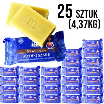 MYDŁO SZARE 100% NATURALNE MILO 175g x25szt 4,37kg