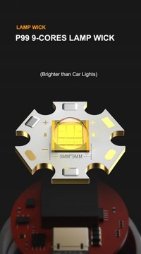 90000 люмен Супер яркий фонарик высокой мощности.