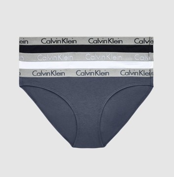Calvin Klein majtki QD3589E CZ3 3PK szary XS