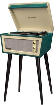 Ретро-проигрыватель с динамиками Crosley Sterling CR6231D-GR BT RCA AUX 5 Вт