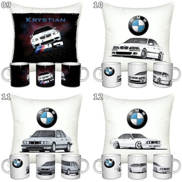 КОМПЛЕКТ BMW ДЛЯ ВОДИТЕЛЯ КРУЖКА + ПОДУШКА + ИМЯ