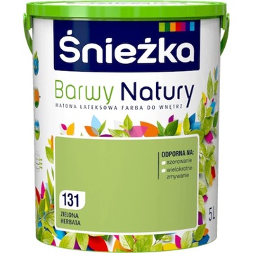 FARBA ŚNIEŻKA BARWY NATURY ZIELONA HERBATA 5L