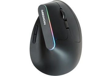 BEZPRZEWODOWA MYSZKA ERGONOMICZNA MD88041 OPTYCZNY SENSOR 4000 DPI RGB