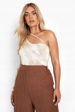 АТЛАСНОЕ БОДИ С ПРИНТОМ BOOHOO