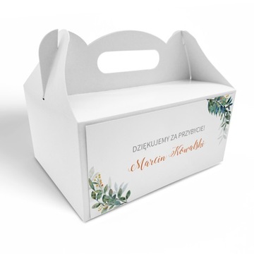 Коробка для торта 10 шт. Персонализация Спасибо 1-е причастие УЗОРЫ