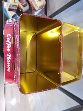 МЕТАЛЛИЧЕСКАЯ БАНКА ДЛЯ КОФЕ 15см Ретро День матери