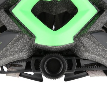 ZIELONY KASK Rowerowy REGULOWANY SOLIDNY 53-58cm