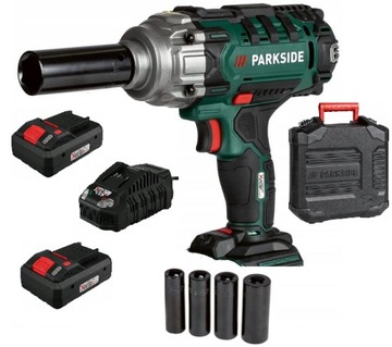 KLUCZ UDAROWY MOCNY PARKSIDE x20v 2AKU 2 x 4 Ah