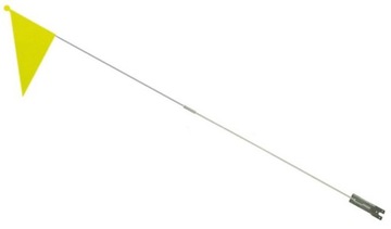 CHORĄGIEWKA BEZPIECZEŃSTWA ROWEROWA DO ROWERKA PRZYCZEPY ŻÓŁTA 1,5m