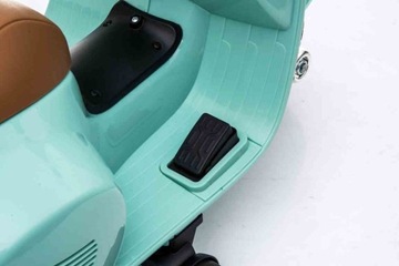 Самокат Vespa на аккумуляторе, бирюзовый