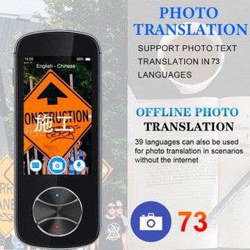 ELEKTRONICZNY TŁUMACZ MOWY TRANSLATOR ZDJĘCIE/TEKST/OFFLINE 137 JĘZYKÓW