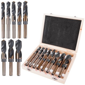 WIERTŁA WIERTŁO DO DRZEWA METALU HSS KOBALTOWE 8 WIERTEŁ 14-25,5 MM METAL