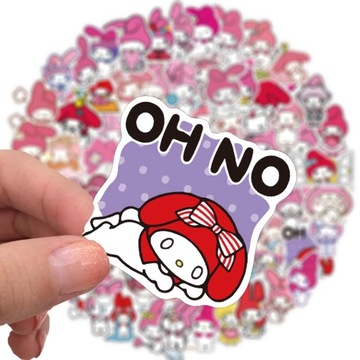 НАКЛЕЙКИ Hello Kitty My Melody 100 шт.