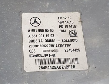ECU MERCEDES E W212 2.2CDI A6519000503 A6519011902