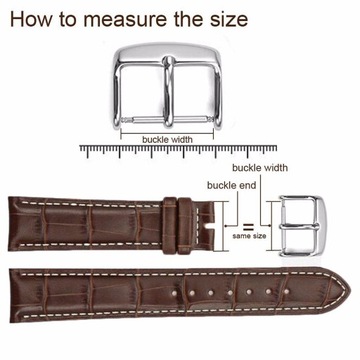 Watch Strap Buckle Stainless Buckle Replacement for Wide Watch Strap 26mm