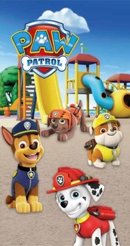 RĘCZNIK PSI PATROL 70X140 NA BASEN BAWEŁNA KĄPIELOWY PLAŻOWY MARSHALL CHASE