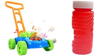 КОСИЛКА ДЛЯ МЫЛЬНЫХ ПУЗЫРЕЙ ДЛЯ ДЕТЕЙ ЗВУКОВОЙ ПУШЕР БОЛЬШОЙ НАБОР + 4x ЖИДКОСТЬ