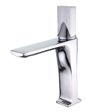 WYSOKA BATERIA UMYWALKOWA CHROM Z WYLEWKĄ