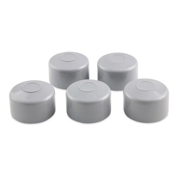 NASADKA DASZEK NA SŁUPEK SZARA RAL 7040 FI 42 MM X 5 SZT.