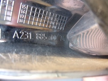 R231 SL 231 HALOGEN PRAVÝ MŘÍŽKA A2318850074