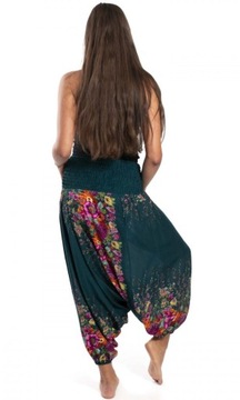 Spodnie haremki z wiskozy damskie alladynki przewiewne szarawary