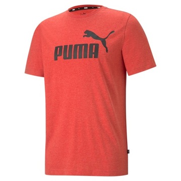 Puma pánske tričko Ess Heather Tee červené XL