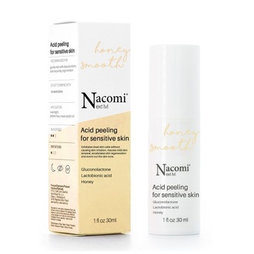 Peeling do cery wrażliwej Gluconacton 30ml Nacomi