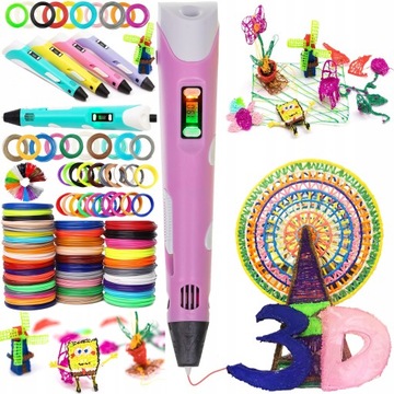DRUKARKA 3D DŁUGOPIS 3D PEN 2 GENERACJA + WKLADY