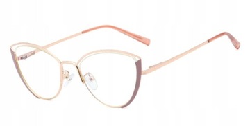 OKULARY ZERÓWKI OPRAWKI DWUKOLOROWE