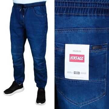 SPODNIE MĘSKIE JOGGER JEANS W37 ROZMIAR 3XL