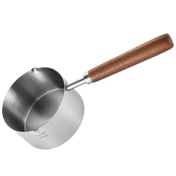 Mały rondelek do mleka ze stali nierdzewnej Metal