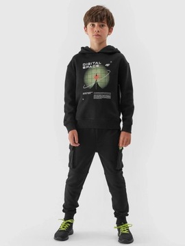 СПОРТИВНЫЕ БРЮКИ ДЛЯ МАЛЬЧИКОВ 4F, ХЛОПОК, AW23M415